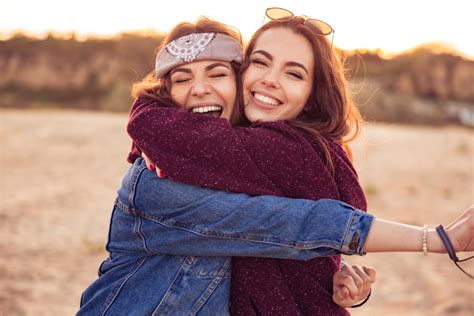 friends hugging